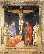 Andrea del Castagno Crucifixion and Saints oil on canvas